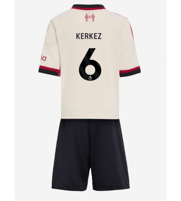 Liverpool Milos Kerkez #6 Bortaställ Barn 2025-26 Kortärmad (+ Korta byxor) Liverpool Milos Kerkez #6 Bortaställ Barn 2025-26 Kortärmad (+ Korta byxor)